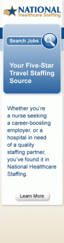 National Healthcare Staffing Tower Ad